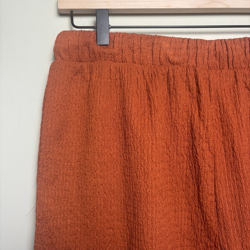Fashion Nova Orange Oversized Long Sleeve Tunic Button Shirt Shorts Set Women XL - Picture 9 of 11
